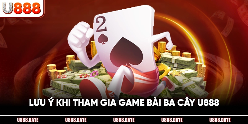 Game Bài Ba Cây U888 – Trải Nghiệm Thú Vị Và Chiến Thuật 4 Lưu Ý Khi Tham Gia Game Bài Ba Cây U888